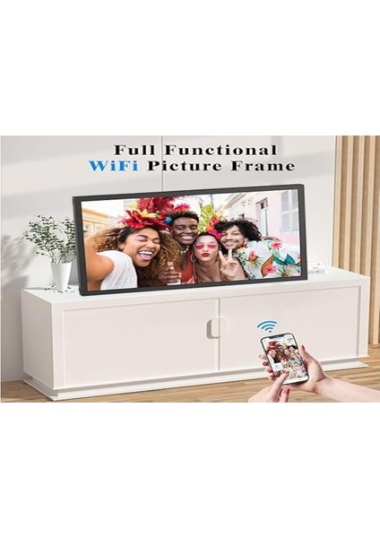 Büyük Dijital Resim Çerçevesi 21.5 Inc 2.4 5g Wifi 1080P modelleri