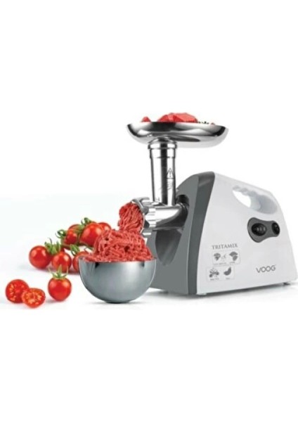 Harlem Gurme H-020-022 Beyaz Elektrikli Et Kıyma Makinesi 2200W (4887)