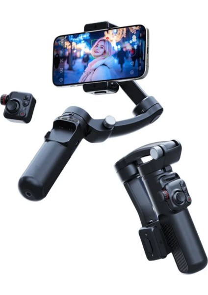 Taşınabilir Sabitleyici Otomatik Yüz Takip Katlanabilir Kumandalı Yeni M02 Gimbal
