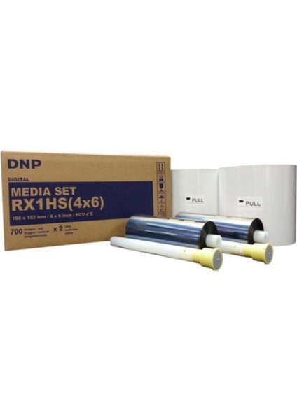 Rx1 Hs 4×6 Kağıt Ribon 10X15 1 Koli 2 Rulo