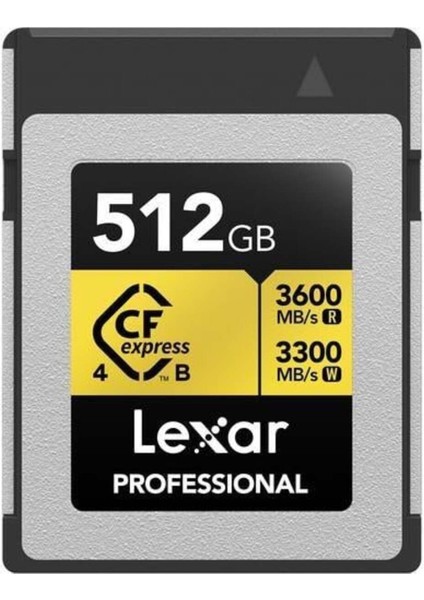 512GB Professıonal Gold LCXEXP4512G- Rneng Cfexpress 4.0 Type-B Kart