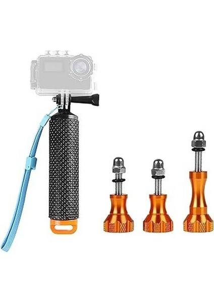 Gopro Hero ve Aksiyon Kameraları Için Su Altı Kullanıma Uygun Yüzen El Tutacağı. Kaymaz Silikon