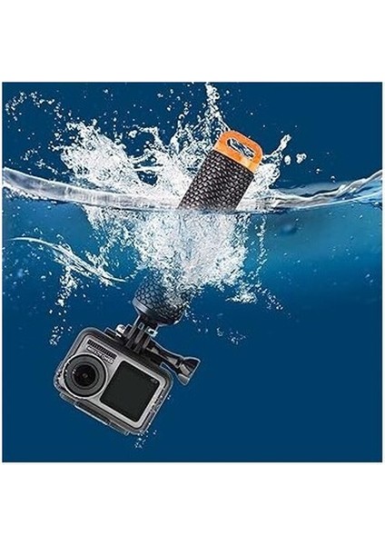 Gopro Hero ve Aksiyon Kameraları Için Su Altı Kullanıma Uygun Yüzen El Tutacağı. Kaymaz Silikon