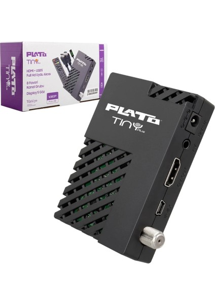 Plato Tıny Plus Tek Usbli Wıfı Destekli Hd Uydu Alıcısı (4887)