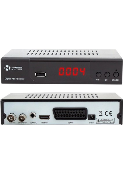 Magbox Prestige Dvb-T2/c Full Hd Mini Karasal-Uydu Alıcısı (Hdmı+Scart) Youtubelu (4887)