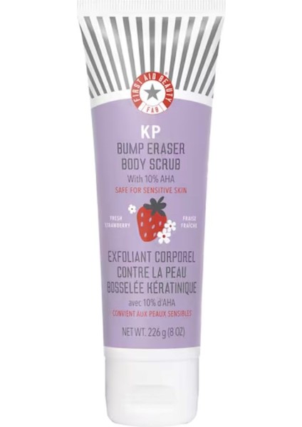 Kp Body Scrub Strawberry - Anında Yumuşatan Vücut Peelingi, Çilek Aromalı Aha 226 G