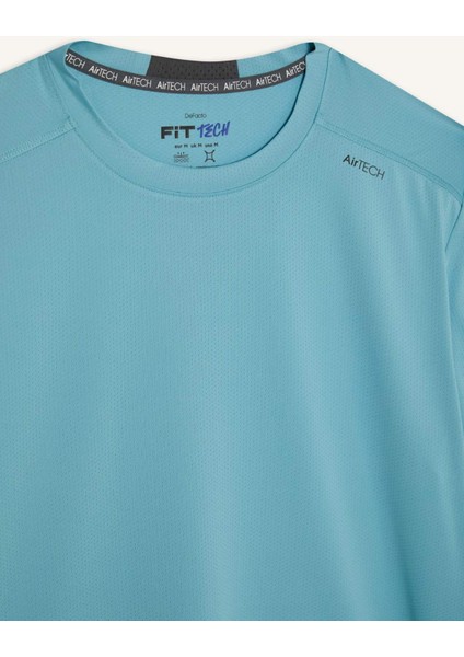 fit Standart Fit Bisiklet Yaka Sporcu Kısa Kollu TIŞÖRT E2435AX25SM