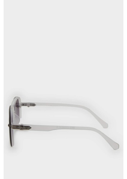 Erkek Oval Plastik Şeffaf Çerçeve Şeffaf Cam UV Güneş Gözlüğü F0574AXNS modelleri