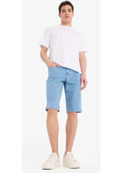 Regular Fit Jean Bermuda Şort A4805AX25SM