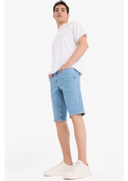 Regular Fit Jean Bermuda Şort A4805AX25SM