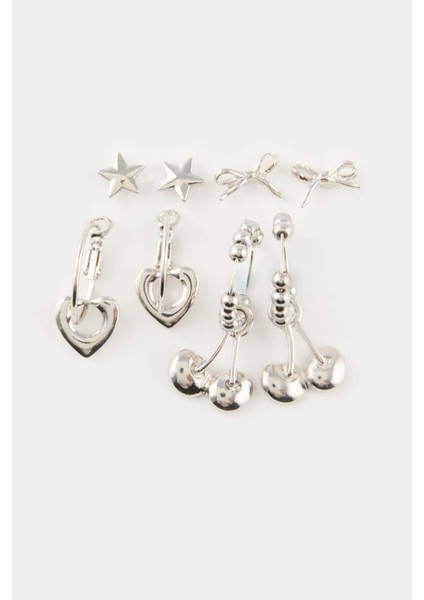 Kadın 4'lü Silver Küpe E6466AXNS