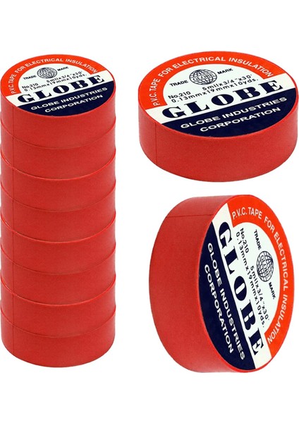 İzole Bant Kırmızı 10LUK 0.13 mmX19 mm