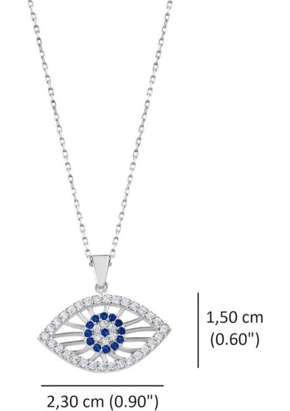 Zirkon Taşlı Göz Nazar Boncuğu Nazar Boncuğu 925 Ayar Gümüş Nazar Kolye fiyatları