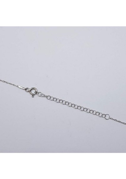 10 mm Nazar Boncuğu Gümüş Kolye 925 Ayar Gümüş Nazar Boncuğu Göz Kolye