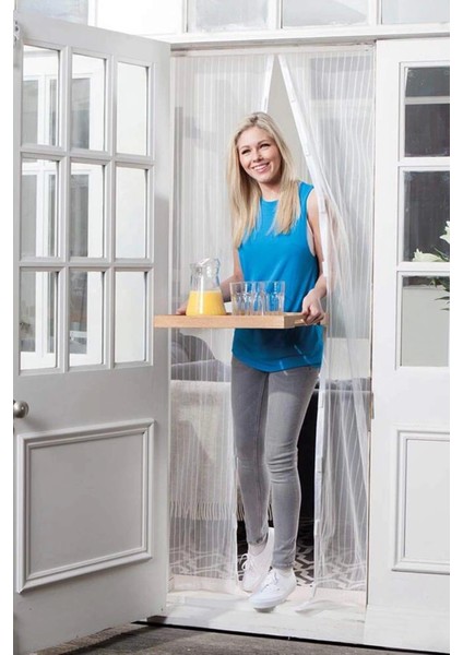 Mıknatıslı Kapı Sinekliği Tül Perde 105 x 205 cm (4887) fiyatları