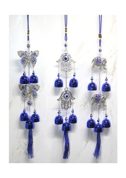 Metal Nazar Boncuğu Çan Model 12