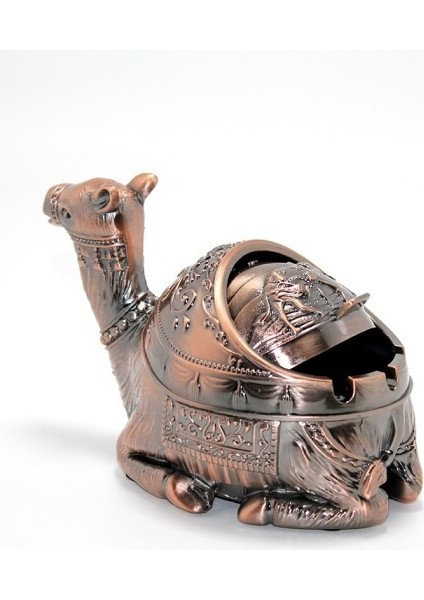 Metal Deve Figürlü Küllük