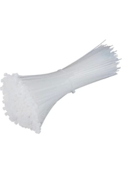 Plastik Çırt Kelepçe 100 Parça Beyaz 2.5X100MM (4887)