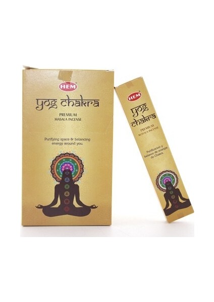 Hem Yog Chakra Masala Aromalı Çubuk Tütsü