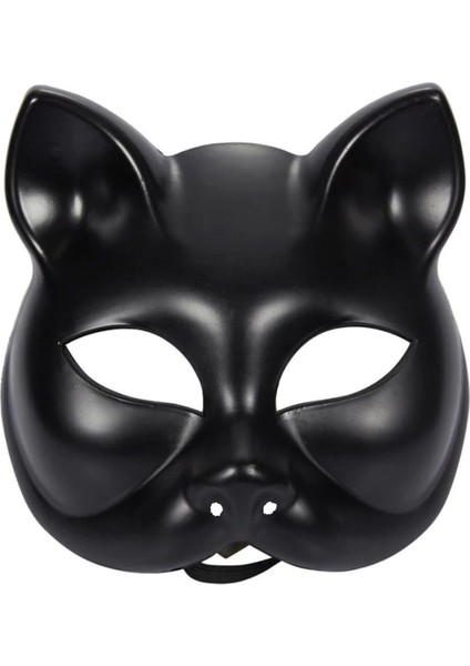 Siyah Renk Lüks Kedi Maskesi 12X13 cm (4887) fırsatları