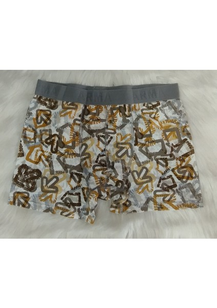 Erkek Klasik Boxer Desenli Pamuklu Penye Karışık 10'lu Paket Premium Boxer fiyatları