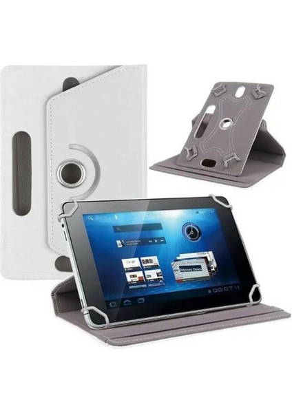 Samsung Galaxy Tab Active 2 SM-T395 8" 360° Dönerli Standlı Deri Tablet Kılıfı