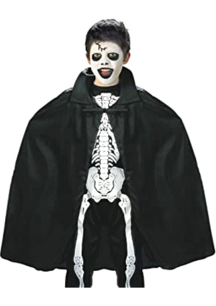 Siyah Renk Yakalı Halloween Pelerini 90 cm (4887) fırsatları
