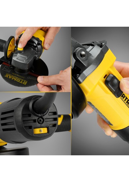 RTM1080 Sufly 115MM 750W Avuç Içi Taşlama