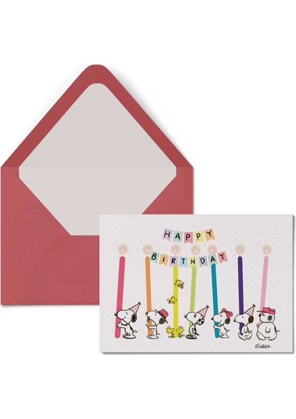 Kartpostal - Tebrik Kartı & Zarf Doğumgünü Happy Birthday