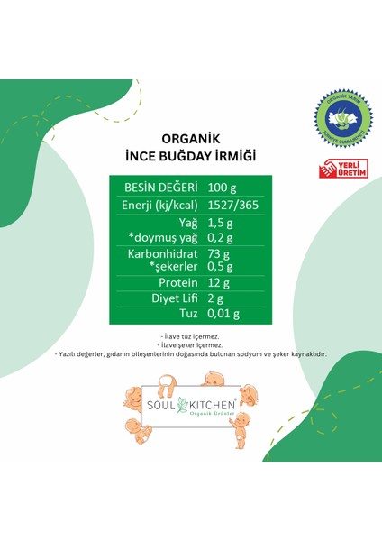 İnce Buğday İrmiği 400 gr - 2'li Avantaj Set - (bebek irmiği) indirimleri