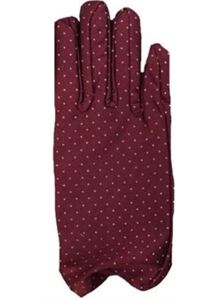 Bordo Renk Puanlı Çocuk Eldiveni (4887)
