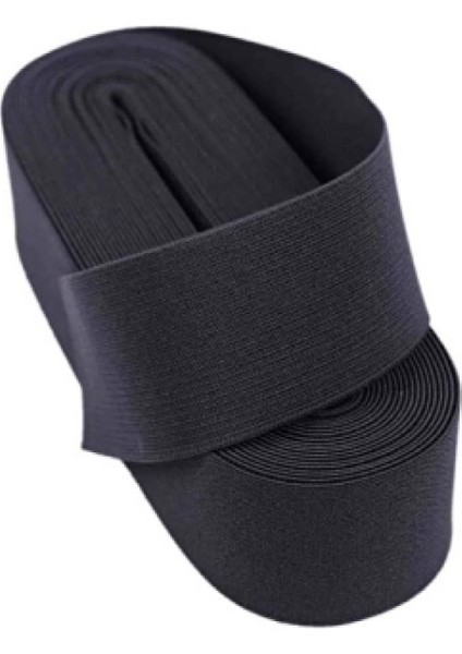 Siyah - 3cm Paça Lastik Geniş 10MT. (4887)