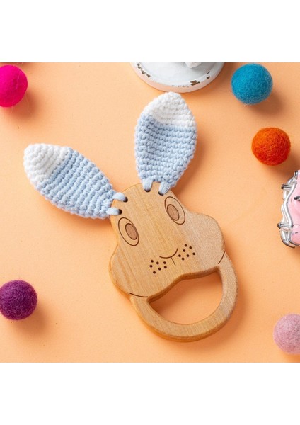 Hobi Baby Kedi Figürlü Organik Ahşap Diş Kaşıyıcı modelleri