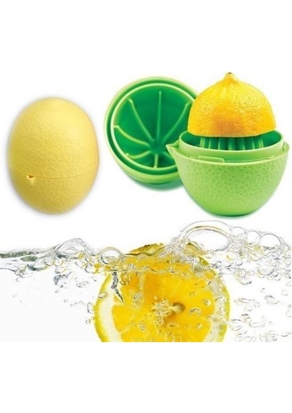 Hazneli Kapaklı Hijyenik Pratik Kolay Limon Sıkacağı Aparatı