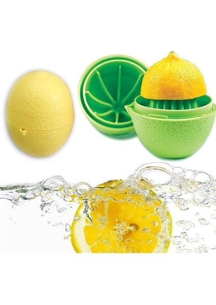 Hazneli Kapaklı Hijyenik Pratik Kolay Limon Sıkacağı Aparatı
