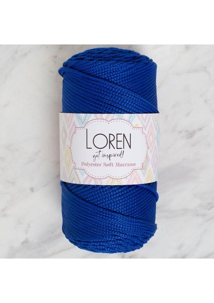 Polyester Soft Macrame Saks Mavisi El Örgü Ipi - LM029 - 34435
