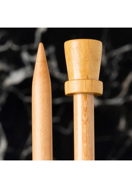 Whitewood 9 mm 36 cm Ahşap Örgü Şişi