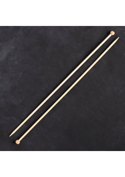 Bambus 4,5mm 35cm Bambu Örgü Şişi - 500-7