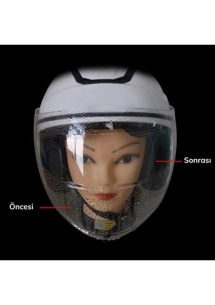 Buğu Önleyici Motosiklet Kaskı Vizörü Su Geçirmez Dayanıklı Çizik Koruma Lens Filmi modelleri