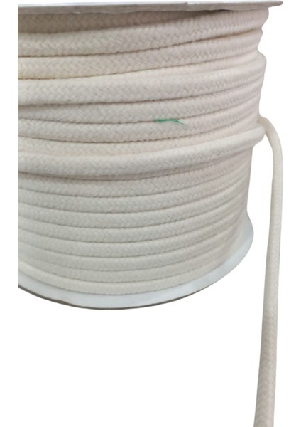 Bağcık ipi Pamuk 1 cm Krem 1 Metre
