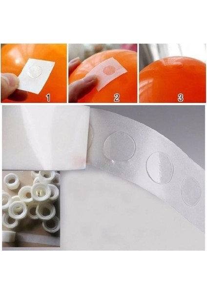 Sticker Damla Model Çift Taraflı Yapışkan Balon Yapıştırıcısı modelleri