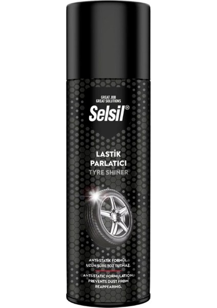 Selsil Oto - Araç Lastik Parlatıcı - Temizleyici Sprey 500ML (4887)