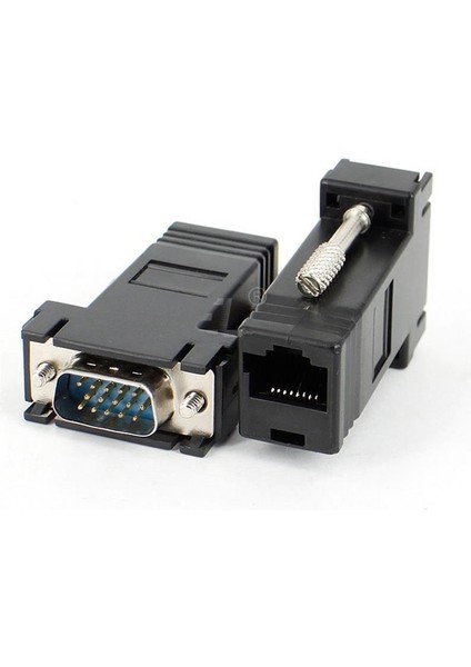 RJ45 VGA Ekleme Ek 30 Metre Uzatıcı Cat5/6 Monitör Extender - 2 Adet 5059