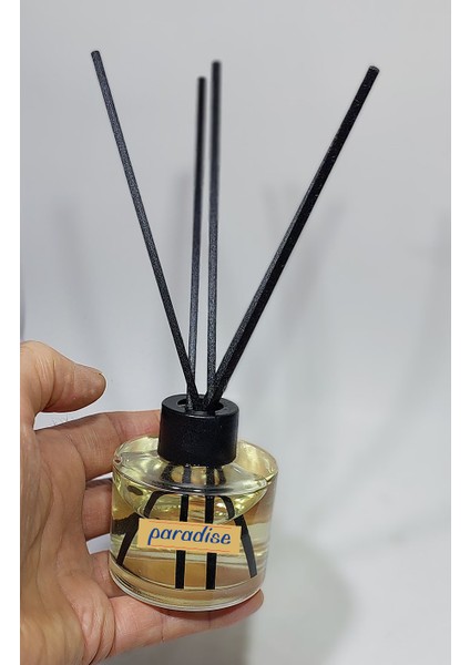 1 Adet 100 ml Bambu Oda Parfümü Kavun Kokusu Cam Şişe 5 Adet Çubuk