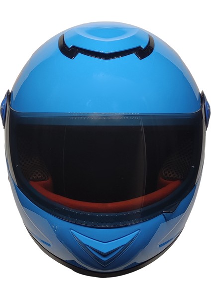 Full Face Motosiklet Çocuk Kaskı K2 Skull Blue