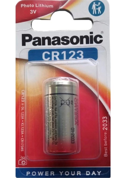 Panasonic CR123AL/1B 3 Volt Lityum CR123 Tekli Fotoğraf Makinesi Pili (4887) fiyatları