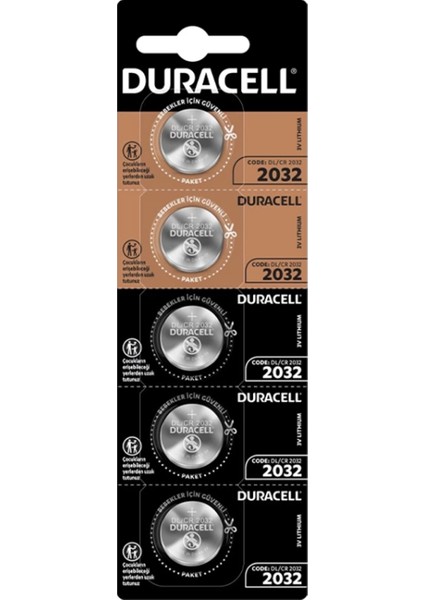 Duracell CR2032 Lityum Pil 5li Paket (4887)