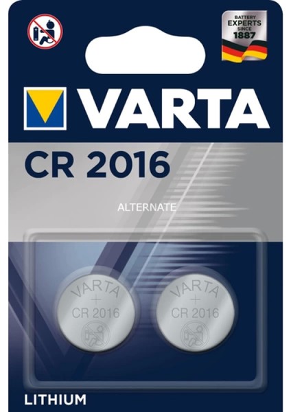 Varta CR2016 Lityum Pil 2li Paket (4887)