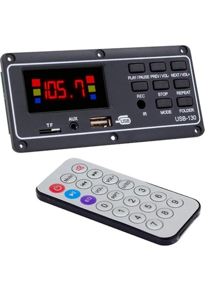 Magıcvoıce MV-15949 USB-130 Usb/sd/mıc/aux/bluetooth Kumandalı Ekranlı Oto Teyp Çevirici Dijital Player Board (4887)