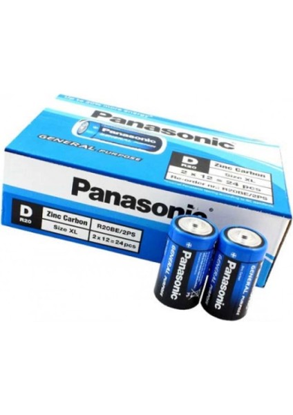 Panasonic D Büyük Pil 24 Parça (4887)